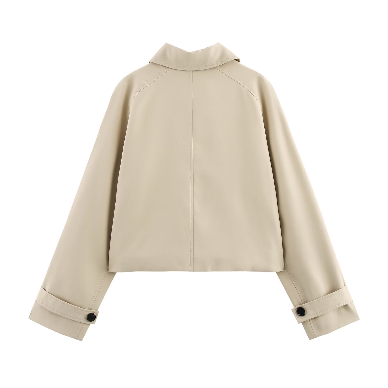 Simple and versatile short long sleeved windbreaker